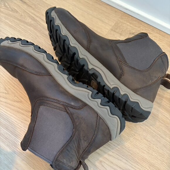 Duluth Trading Co. Mens Wild Boar Casual Slip On Oiled Leather Boots Brown 12 - Picture 6 of 8